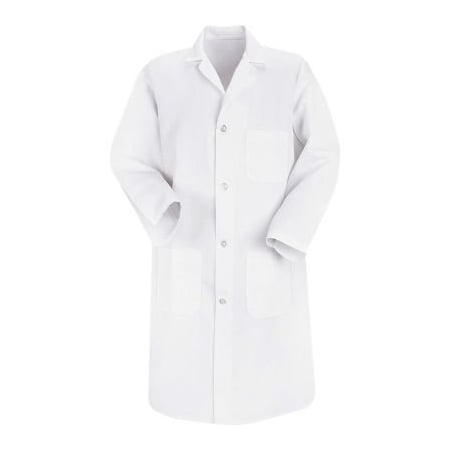 Vf Imagewear Red Kap Men's Button-Front Lab Coat, White, Poly/Cotton, 2XL 5700WHRGXXL